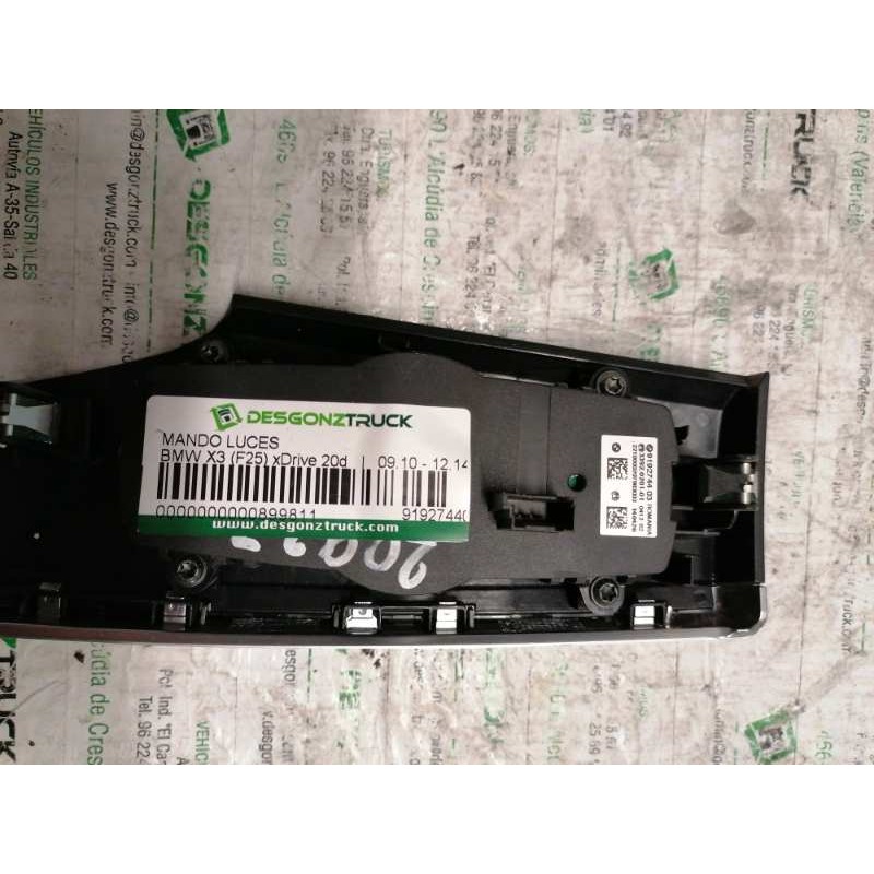 Recambio de mando luces para bmw x3 (f25) xdrive 20d referencia OEM IAM 919274403 3392020101 3 PINS 3