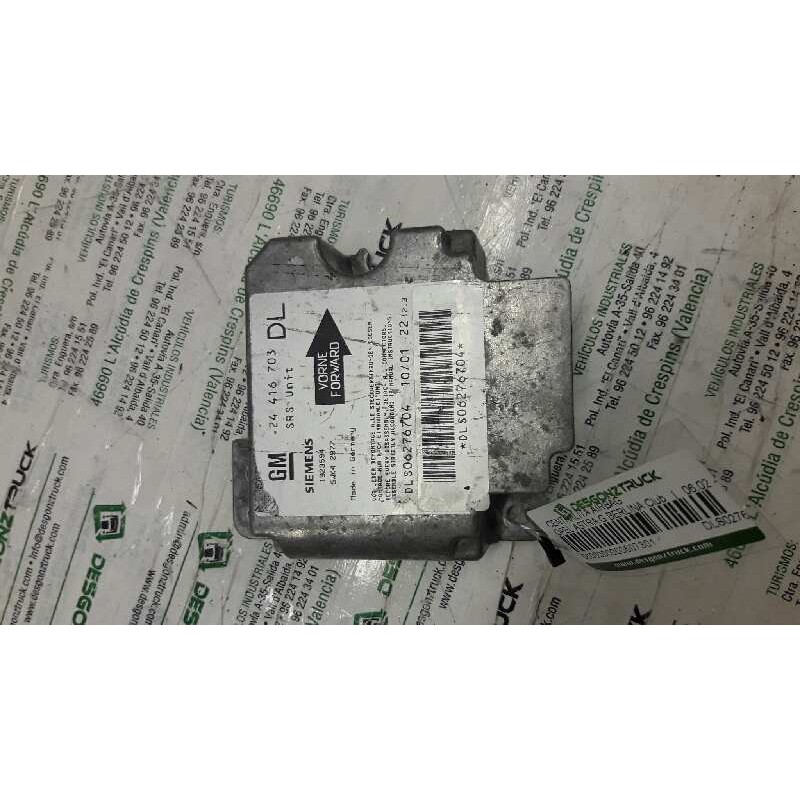 Recambio de centralita airbag para opel astra g berlina club referencia OEM IAM DLS0276704  
