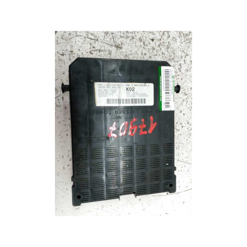 Recambio de caja reles / fusibles para peugeot 307 (s1) xr clim plus referencia OEM IAM 96511978080 BSI - Blanco 4