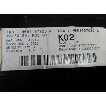 Recambio de caja reles / fusibles para peugeot 307 (s1) xr clim plus referencia OEM IAM 96511978080 BSI 