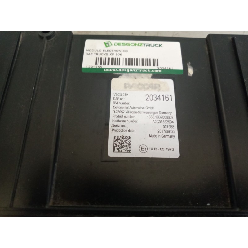 Recambio de modulo electronico para daf trucks xf 106 480 referencia OEM IAM 2034161 4