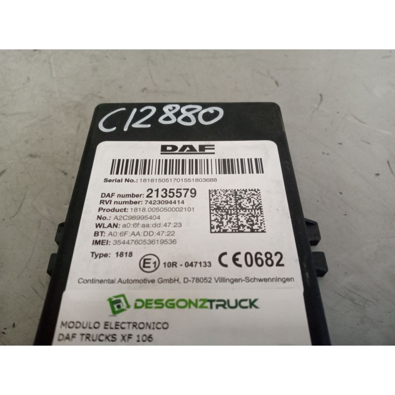 Recambio de modulo electronico para daf trucks xf 106 480 referencia OEM IAM 2135579 4