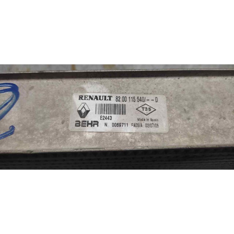 Recambio de intercooler para renault scenic ii authentique referencia OEM IAM 8200115540D - Gris 2