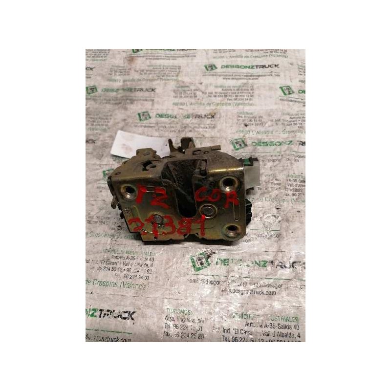 Recambio de cerradura puerta corredera izquierda para renault kangoo (f/kc0) alize referencia OEM IAM  2 PINS 