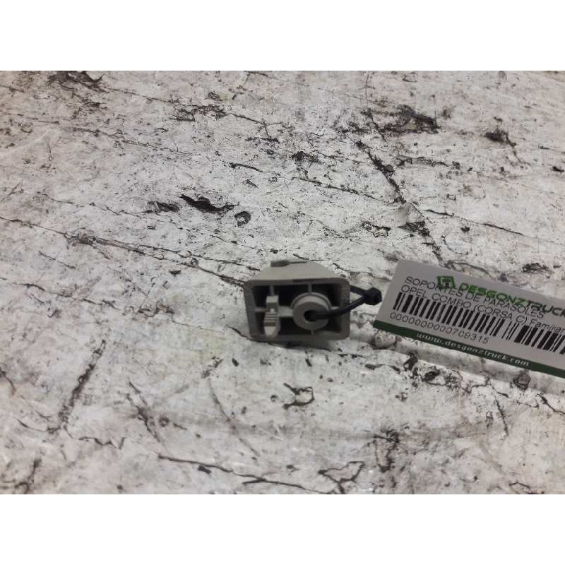 Recambio de soportes de parasoles para opel combo (corsa c) familiar referencia OEM IAM  DERECHO - Gris 2