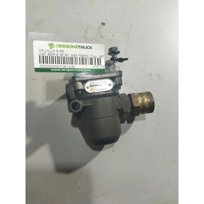Recambio de valvula aire para daf serie 95 xf .480 fsafe (tipo .480) larga distancia referencia OEM IAM 4750150610
