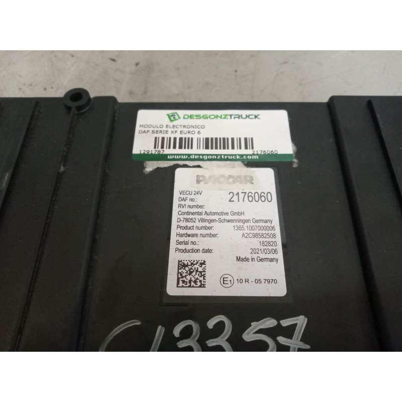 Recambio de modulo electronico para daf serie xf euro 6 12.9 diesel referencia OEM IAM 2176060 - Blanco 4