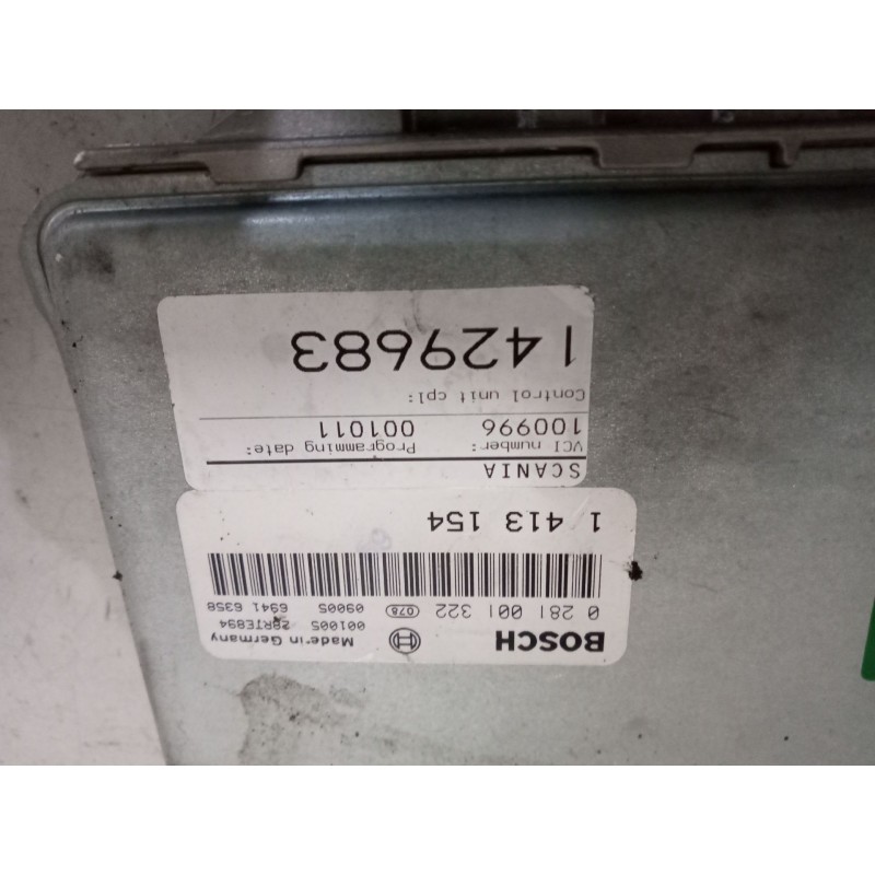 Recambio de modulo electronico para scania serie 4 (p/r 144 l) 14.2 diesel referencia OEM IAM 1413154 1429683 0281001322 - Blanco 4