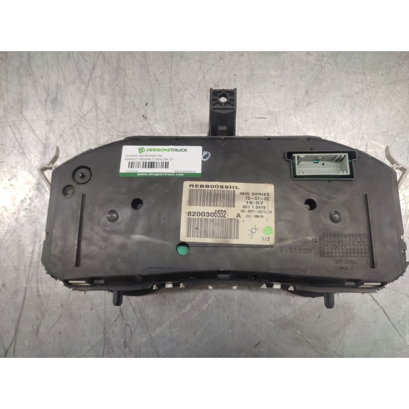 Recambio de cuadro instrumentos para renault megane ii berlina 5p confort authentique referencia OEM IAM 8200306552A 2