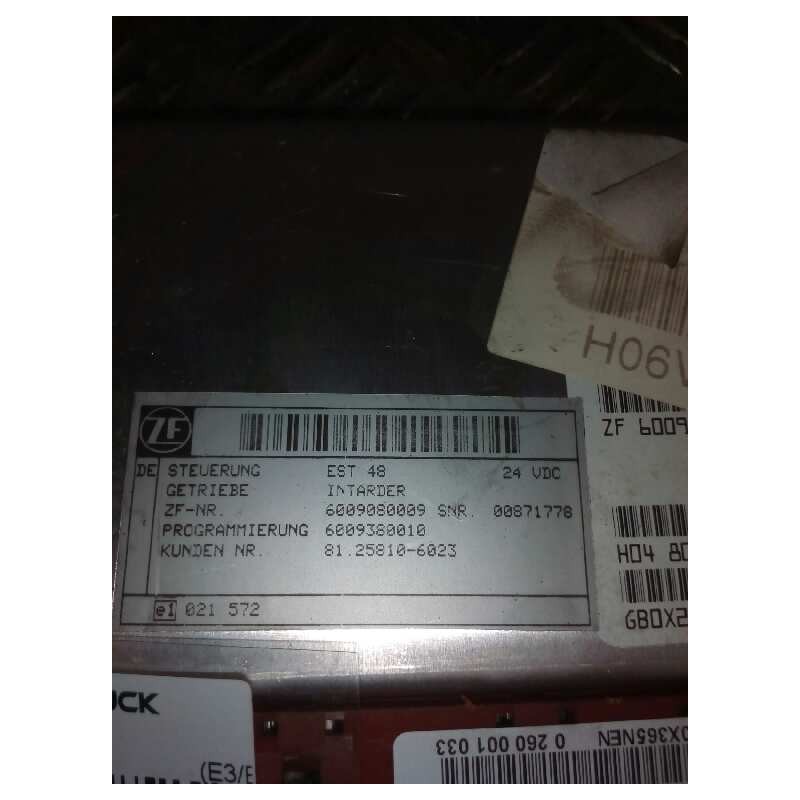 Recambio de modulo electronico para man tg - a 18.430 fg / bb (e3/e4) xl referencia OEM IAM 81258106023  CENTRALITA INTARDER 2