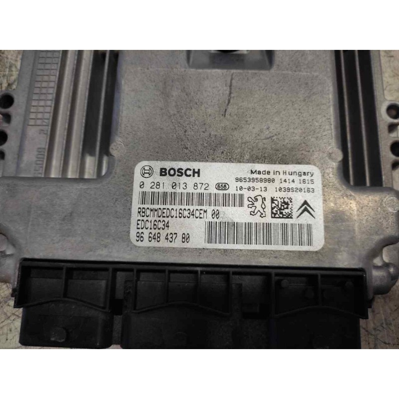 Recambio de centralita motor uce para peugeot 308 sw confort referencia OEM IAM 0281013872 9664843780 9653958980 - Gris 2