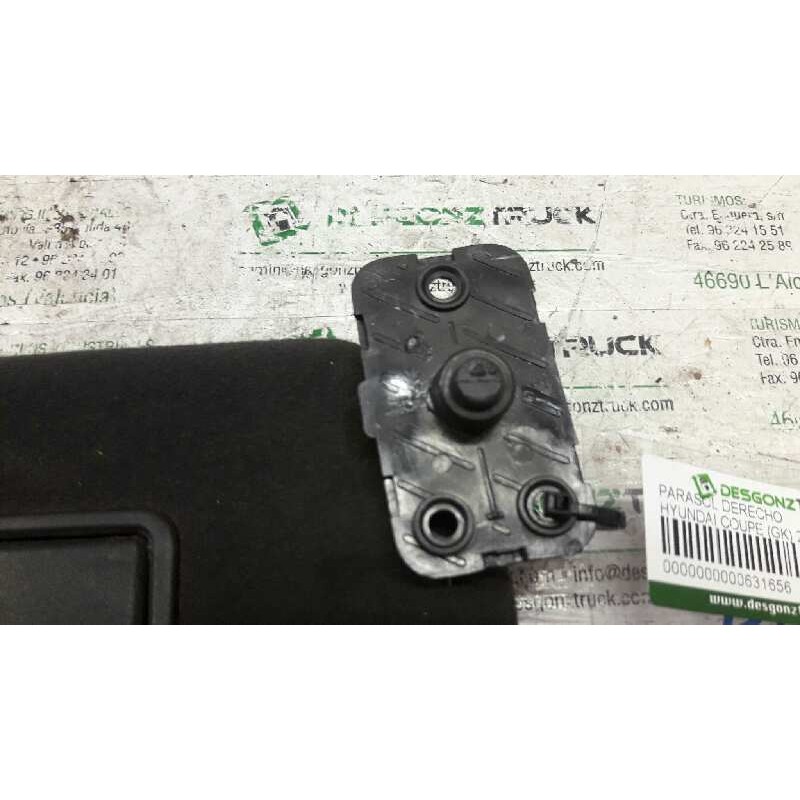 Recambio de parasol derecho para hyundai coupe (gk) 2.0 fx full referencia OEM IAM - Gris 2