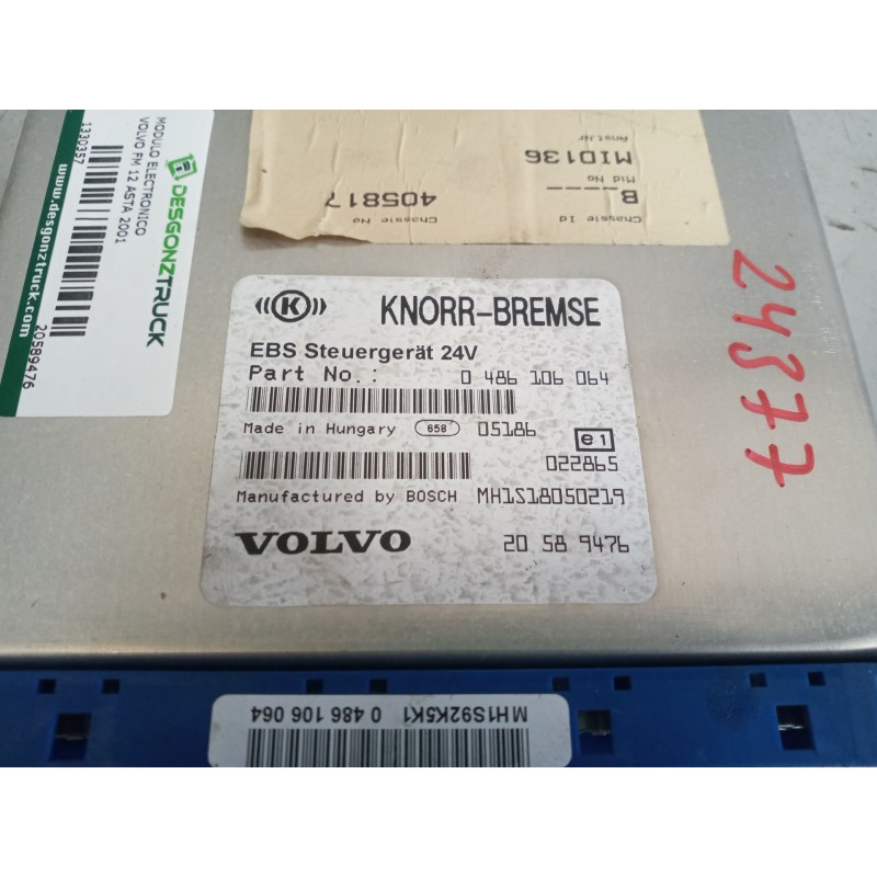 Recambio de modulo electronico para volvo fm 12 asta 2001 12.1 diesel (d12d380) referencia OEM IAM 20589476 4
