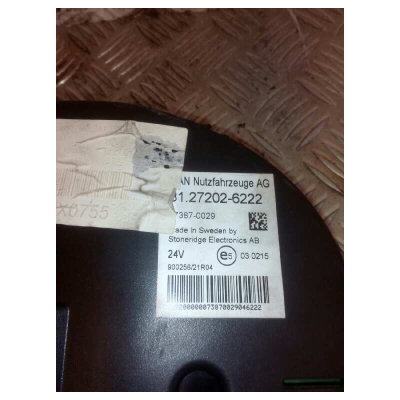 Recambio de cuadro instrumentos para man tg - l 7.180 / 8.180 7.180 chasis c (compact) referencia OEM IAM 81272026222 2