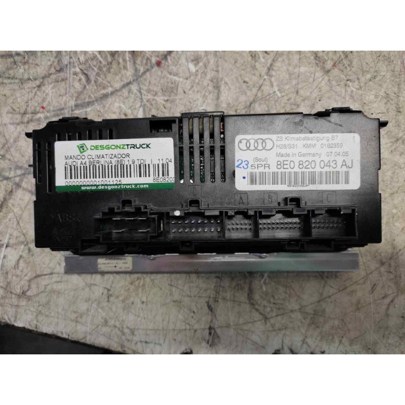 Recambio de mando climatizador para audi a4 berlina (8e) 1.9 tdi referencia OEM IAM 8E0820043AJ - Gris 2