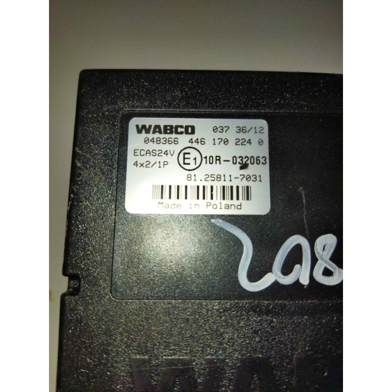 Recambio de modulo electronico para man tgx 18.480 12.4 diesel referencia OEM IAM 81258117031 4461702240 CENTRALITA ECAS - Azul 2
