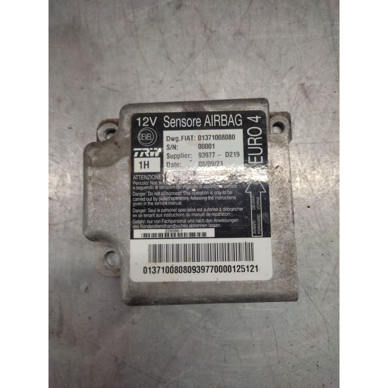 Recambio de centralita airbag para citroën jumper ii furgoneta 2.2 hdi 100 referencia OEM IAM 01371008080  