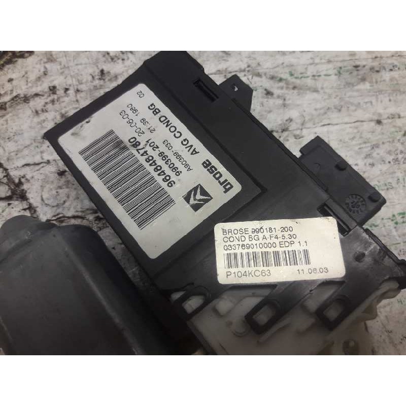 Recambio de motor elevalunas delantero izquierdo para citroën c5 berlina 1.8 cat (6fz / ew7j4) referencia OEM IAM 9648484780 990 - Gris 4