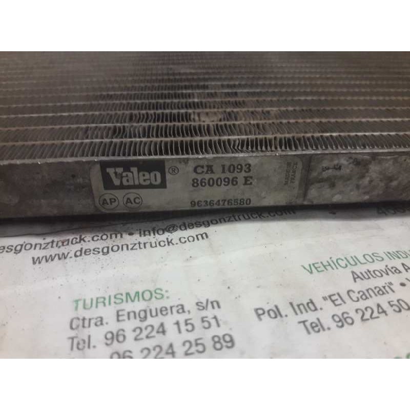 Recambio de condensador / radiador a/a para citroën xsara berlina 1.9 td exclusive referencia OEM IAM 9636476580 860096E 3