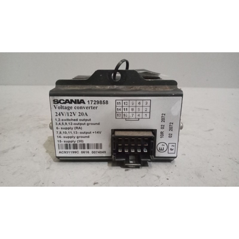 Recambio de modulo electronico para scania r i r 580 referencia OEM IAM 1729858  CONVERTIDO 24V/12V - Blanco 2