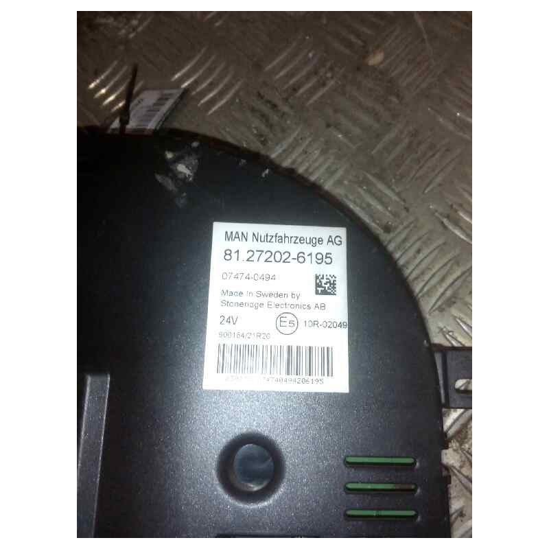 Recambio de cuadro instrumentos para man tg - a 18.480 fg / bb (e3/e4) xlx referencia OEM IAM 81272026195 3