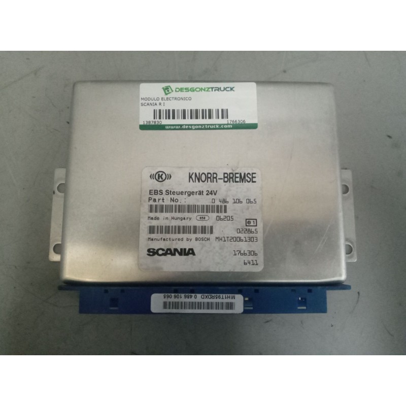 Recambio de modulo electronico para scania r i r 580 referencia OEM IAM 1766306 CENTRALITA EBS 0486106065 - Blanco 4