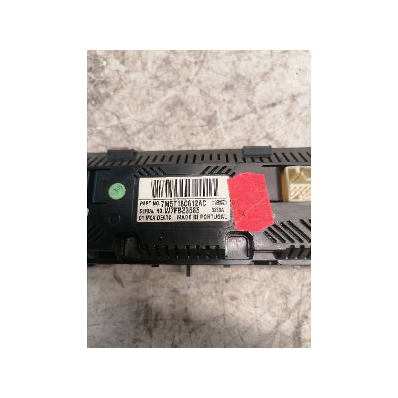 Recambio de mando climatizador para ford focus c-max (cap) ambiente (d) referencia OEM IAM 7M5T18C612AC - Negro 3
