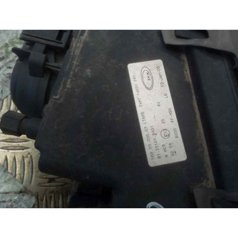 Recambio de faro izquierdo para man tg - a 18.430 fg / bb (e3/e4) l referencia OEM IAM 81251016451 - Blanco 2