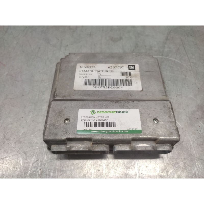 Recambio de centralita motor uce para opel astra g berlina 1.6 referencia OEM IAM 6237797  16268377