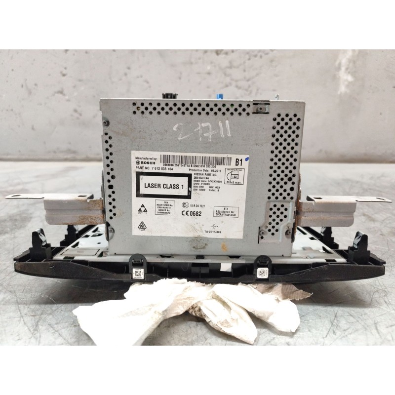 Recambio de sistema audio / radio cd para nissan qashqai ii (j11, j11_) 1.5 dci referencia OEM IAM 259154ET4A - Negro 3
