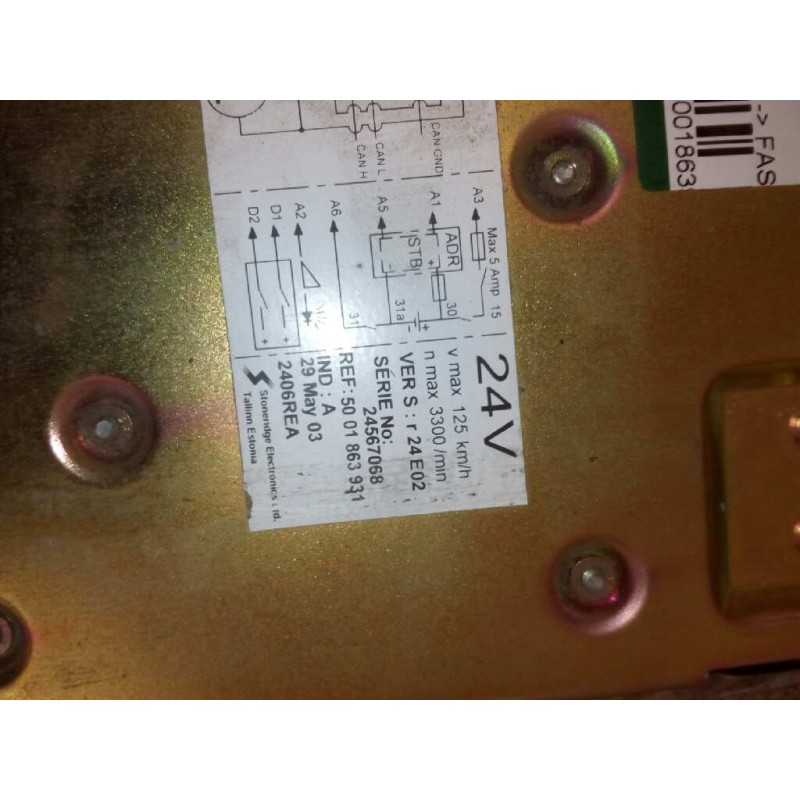Recambio de tacografo para renault magnum e-tech 2000  fas gv 4 x 2 larga distancia referencia OEM IAM 5001863931 2
