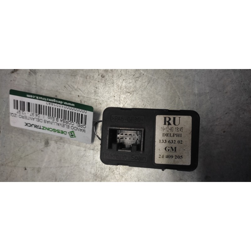 Recambio de mando elevalunas delantero izquierdo para opel corsa b eco referencia OEM IAM 2