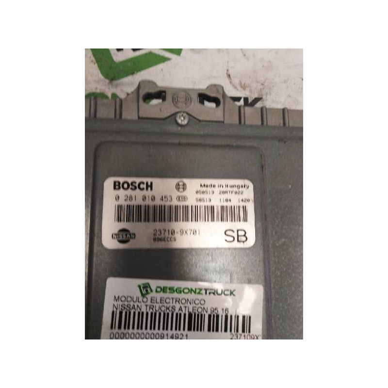 Recambio de modulo electronico para nissan trucks atleon 95.16 referencia OEM IAM 237109X701 0281010453 CENTRALITA MOTOR - Blanco 2