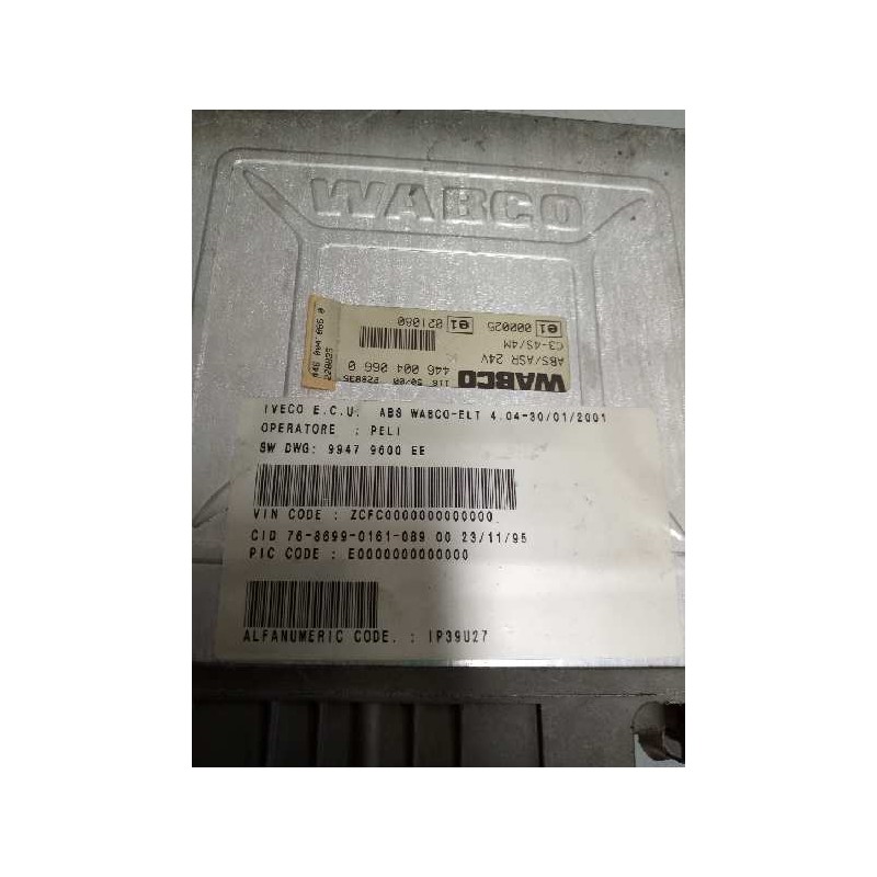 Recambio de modulo electronico para iveco eurocargo 7.7 diesel referencia OEM IAM 4460040660 99479600 CENTRALITA ABS - Rojo 2