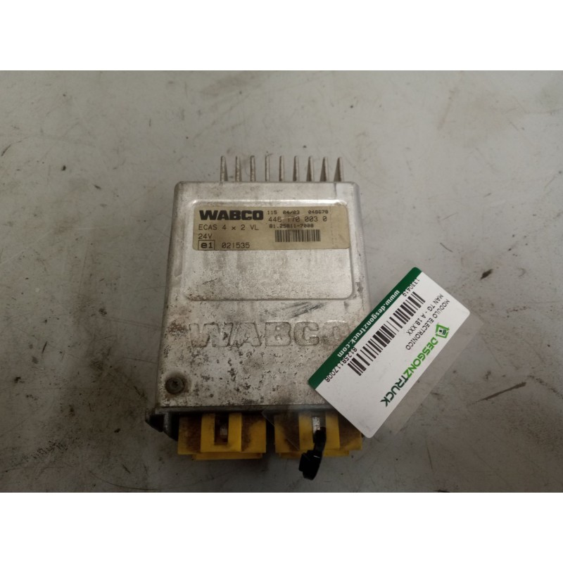 Recambio de modulo electronico para man tg - a 18.xxx 12.8 diesel referencia OEM IAM 81258117008 CENTRALITA ECAS 4461700030