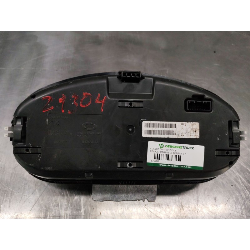 Recambio de cuadro instrumentos para renault megane iii berlina 5 p business referencia OEM IAM - Azul 2