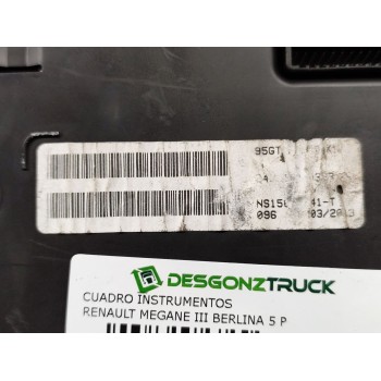Recambio de cuadro instrumentos para renault megane iii berlina 5 p business referencia OEM IAM   