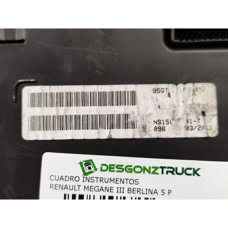 Recambio de cuadro instrumentos para renault megane iii berlina 5 p business referencia OEM IAM - Azul 4