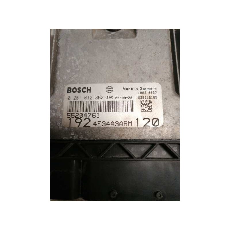 Recambio de centralita motor uce para fiat stilo (192) 1.9 jtd / 1.9 jtd 115 active referencia OEM IAM 0281012862 55204761 1039S - Negro 2
