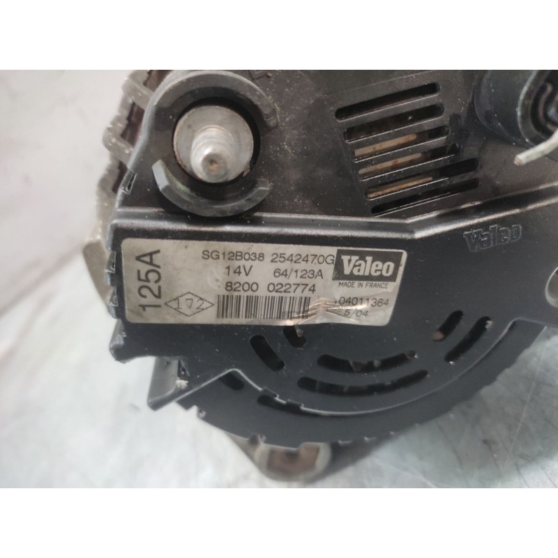 Recambio de alternador para renault clio ii fase ii (b/cb0) authentique referencia OEM IAM 8200022774  14V 64/123A - Blanco 2