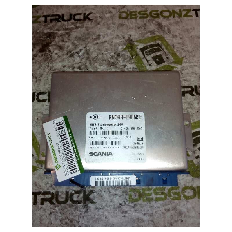 Recambio de modulo electronico para scania serie p/g/r (d-clase) fsa p380 (4x2) corto cp 13 / 14 b referencia OEM IAM 1752450 04 - Blanco