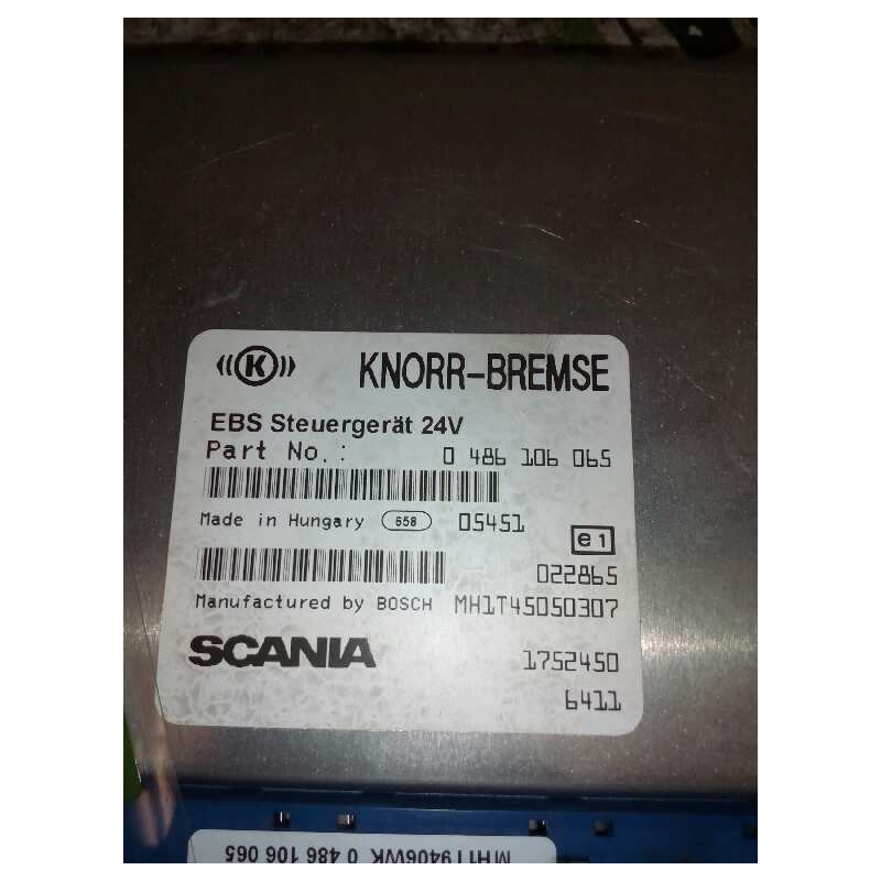 Recambio de modulo electronico para scania serie p/g/r (d-clase) fsa p380 (4x2) corto cp 13 / 14 b referencia OEM IAM 1752450 04 - Blanco 2
