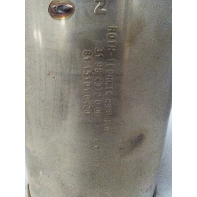 Recambio de silenciador trasero para man tg - l 12 referencia OEM IAM 81151010420 CATALIZADOR - Amarillo 2