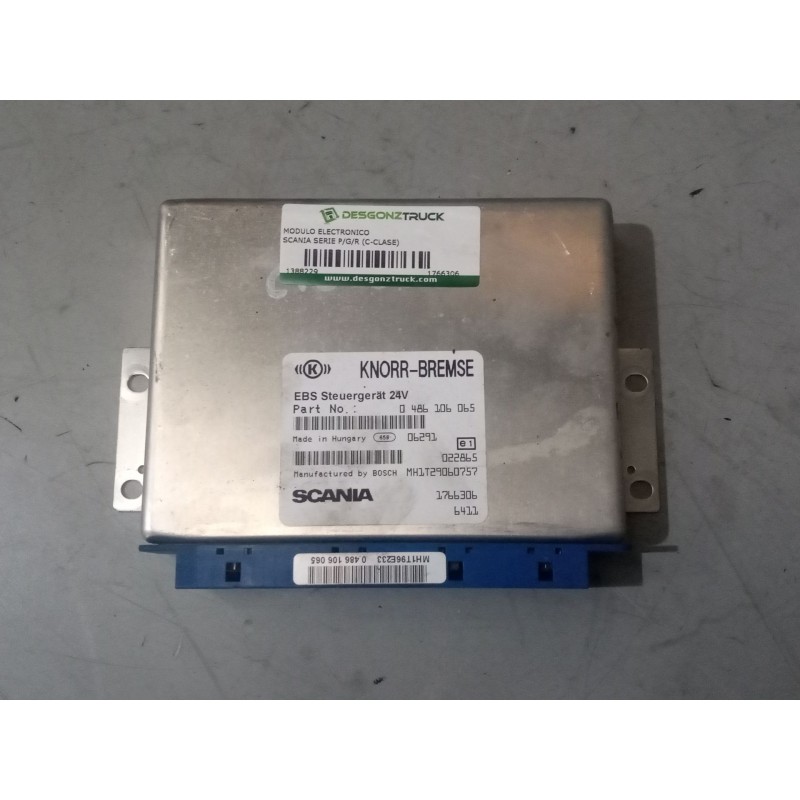 Recambio de modulo electronico para scania serie p/g/r (c-clase) 15.6 diesel referencia OEM IAM 1766306 CENTRALITA EBS 048610606 - Blanco