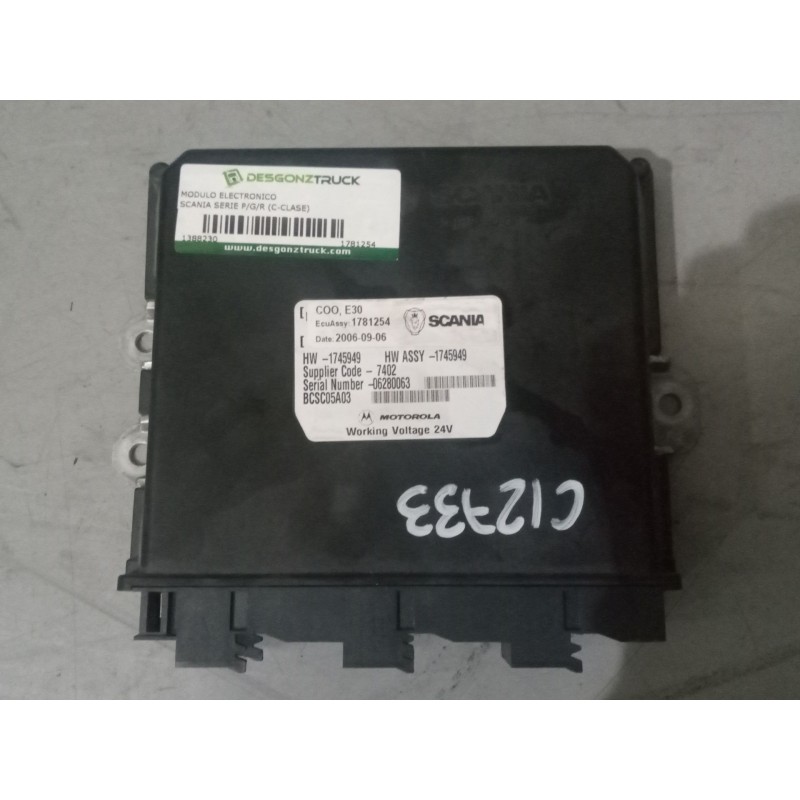 Recambio de modulo electronico para scania serie p/g/r (c-clase) 15.6 diesel referencia OEM IAM 1781254 CENTRALITA COO - Blanco