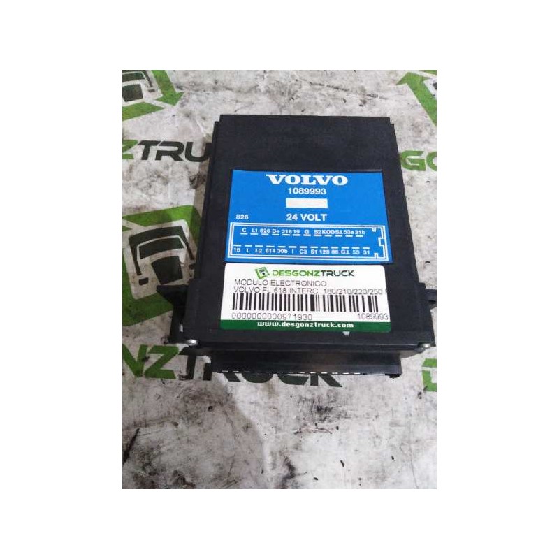 Recambio de modulo electronico para volvo fl 618 interc. 180/210/220/250 fg 180/220/250 kw e3 largo (lh1 o l2h1) referencia OEM - Blanco