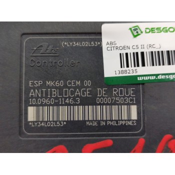 Recambio de abs para citroën c5 ii (rc_) 2.0 hdi (rcrhrh) referencia OEM IAM 9656419780  