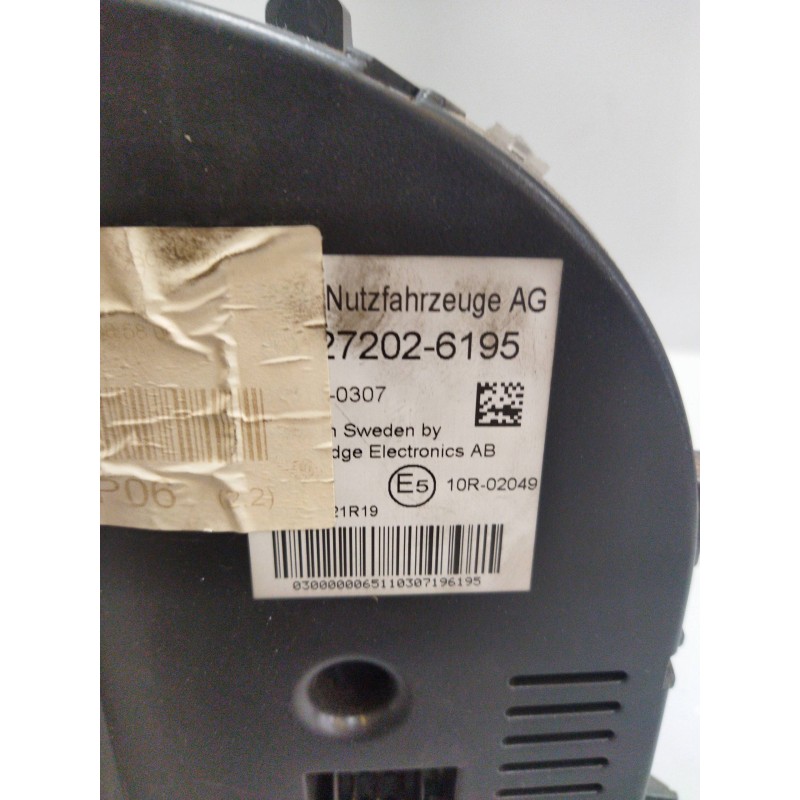 Recambio de cuadro instrumentos para man tg - a 18.440 fg / bb (e3/e4) xlx referencia OEM IAM 81272026195 - Blanco 3