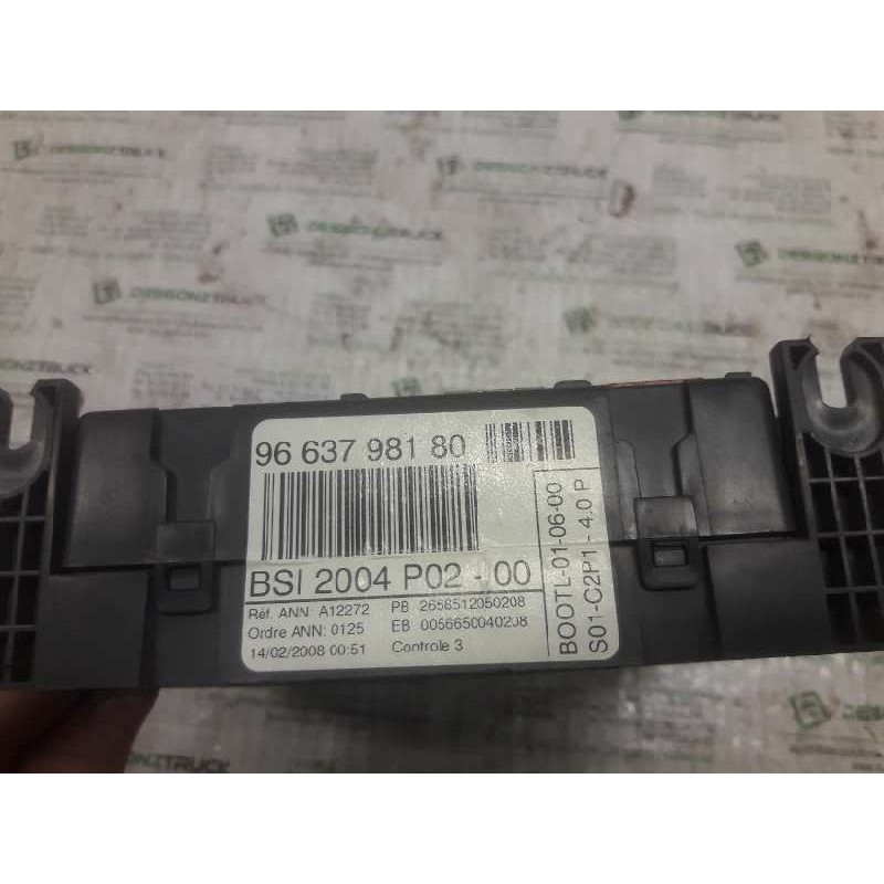 Recambio de caja reles / fusibles para peugeot 308 confort referencia OEM IAM 9663798180 2658512050208 BSI - Gris 2