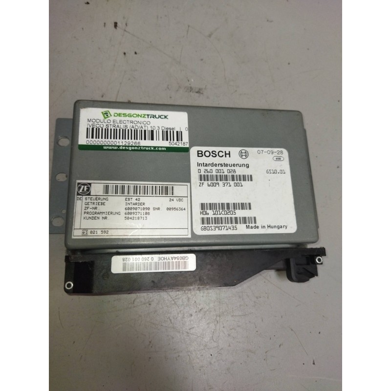Recambio de modulo electronico para iveco stralis (ad/at) 10.3 diesel referencia OEM IAM 504218713 0260001028 6009371001